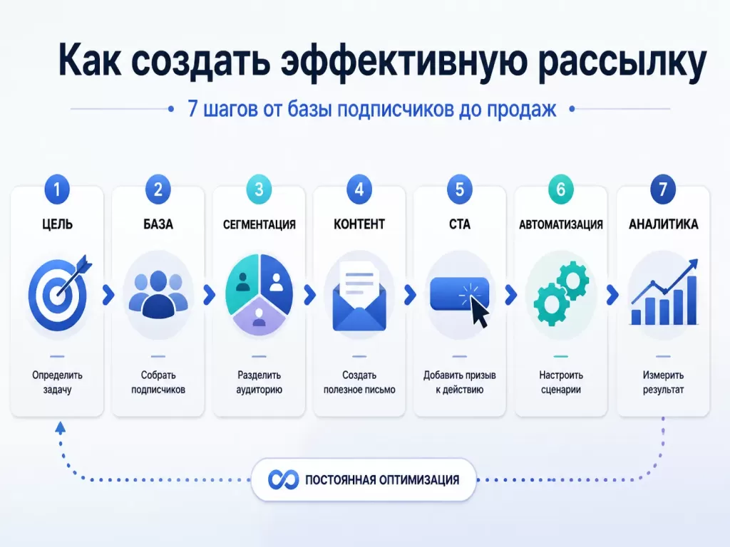 Как создать эффективную email-рассылку: 7 шагов от базы до аналитики