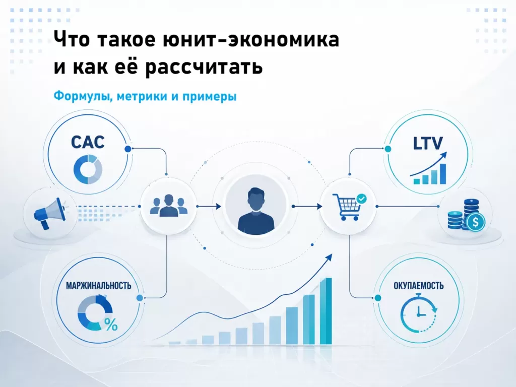 Что такое юнит-экономика и как её рассчитать: CAC, LTV, маржинальность и окупаемость