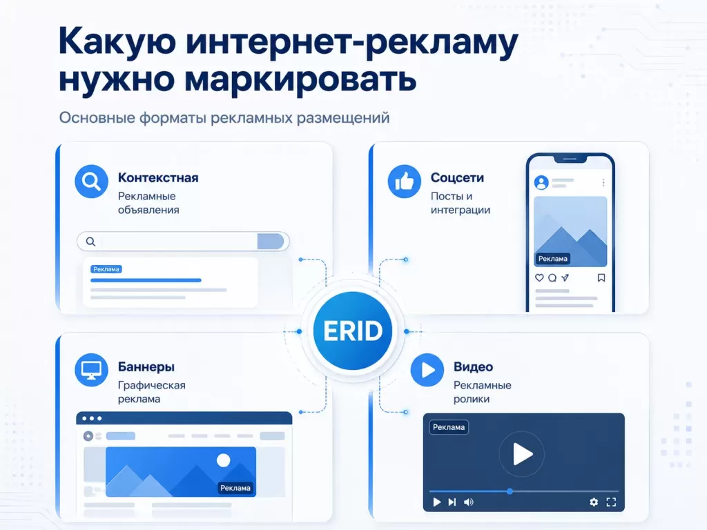 Какую рекламу нужно маркировать в интернете: контекстная, социальные сети, баннеры и видео